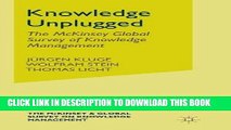 Collection Book Knowledge Unplugged: The McKinsey Global Survey of Knowledge Management