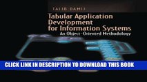 New Book Tabular Application Development for Information Systems: An Object-Oriented Methodology