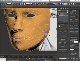 تصميم وجه ثلاثي الابعاد الدرس السادس