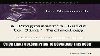New Book A Programmer s Guide to Jini Technology