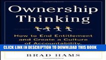 Collection Book Ownership Thinking:  How to End Entitlement and Create a Culture of