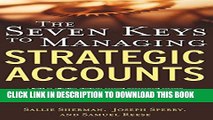 New Book The Seven Keys to Managing Strategic Accounts