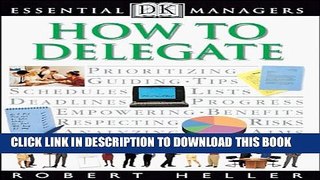Collection Book DK Essential Managers: How to Delegate