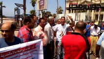 وقفة لمتظاهرو القائد إبراهيم بالإسكندرية ضد الإخوان