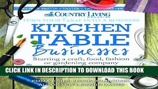 Collection Book Kitchen Table Businesses (FREE TASTER): Starting a craft, food, fashion or
