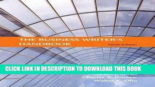 Collection Book The Business Writer s Handbook
