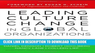 Collection Book Leading Culture Change in Global Organizations: Aligning Culture and Strategy