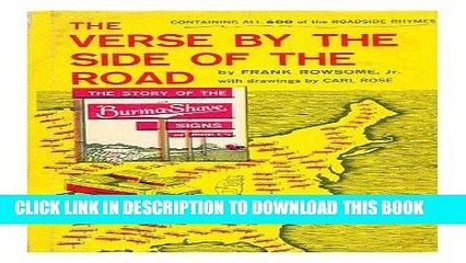 Collection Book The Verse by the Side of the Road: The Story of the Burma-Shave Signs and Jingles