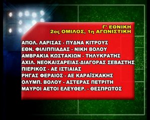 H κλήρωση της Γ' Εθνικής 2016-17