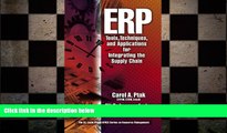 FREE PDF  ERP: Tools, Techniques, and Applications for Integrating the Supply Chain  DOWNLOAD