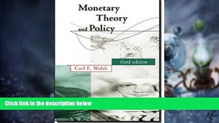 Must Have  Monetary Theory and Policy (MIT Press)  READ Ebook Full Ebook Free