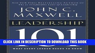 Collection Book Leadership 101: What Every Leader Needs to Know