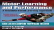 New Book Motor Learning and Performance With Web Study Guide - 4th Edition: A Situation-Based
