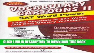 Collection Book Vocabulary Cartoons II: SAT Word Power