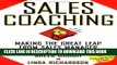 New Book Sales Coaching: Making the Great Leap from Sales Manager to Sales Coach