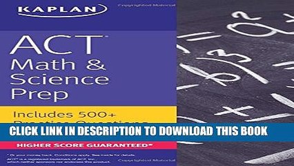 Collection Book ACT Math   Science Prep: Includes 500+ Practice Questions (Kaplan Test Prep)