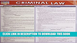New Book Criminal Law (Quick Study Law)