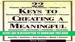 [PDF] 22 Keys to Creating a Meaningful Workplace Popular Online