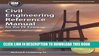 Collection Book Civil Engineering Reference Manual for the PE Exam, 14th Ed