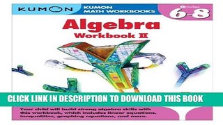 New Book Kumon Algebra Workbook II (Kumon Math Workbooks)