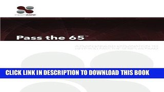 Collection Book Pass The 65: A Plain English Explanation To Help You Pass The Series 65 Exam