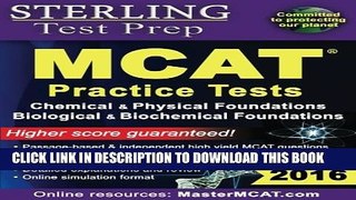 Collection Book Sterling Test Prep MCAT Practice Tests: Chemical   Physical + Biological