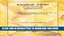 New Book English 3200 with Writing Applications: A Programmed Course in Grammar and Usage (College