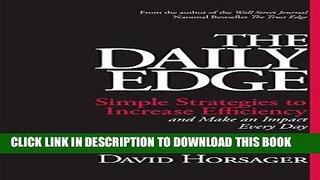 New Book The Daily Edge: Simple Strategies to Increase Efficiency and Make an Impact Every Day