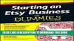 Collection Book Starting an Etsy Business For Dummies