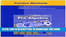 New Book McDougal Littell Pre-Algebra: Practice Workbook, Student Edition