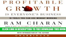 New Book Profitable Growth Is Everyone s Business: 10 Tools You Can Use Monday Morning