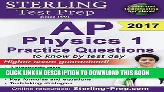 Collection Book Sterling Test Prep AP Physics 1 Practice Questions: High Yield AP Physics 1