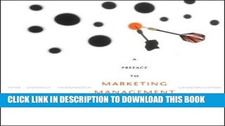 Collection Book A Preface to Marketing Management