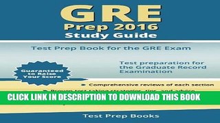 Collection Book GRE Prep 2016 Study Guide: Test Prep Book for the GRE Exam