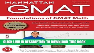 Collection Book Foundations of GMAT Math, 5th Edition (Manhattan GMAT Preparation Guide: