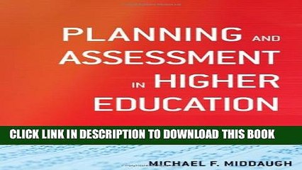 Collection Book Planning and Assessment in Higher Education: Demonstrating Institutional