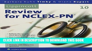 Collection Book Lippincott s Review for NCLEX-PN (Lippincott s State Board Review for Nclex-Pn)