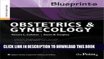 Collection Book Blueprints Obstetrics and Gynecology (Blueprints Series)