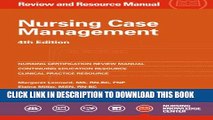 New Book Nursing Case Management Review and Resource Manual, 4th Edition