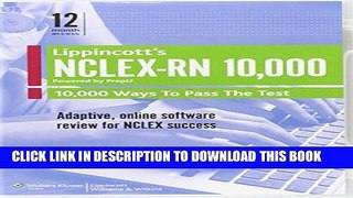 New Book Lippincott s NCLEX-RN 10,000 - Powered by PrepU