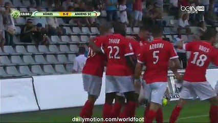 1-0 Rachid Alioui Goal HD - Nimes vs Amiens 26.08.2016 HD