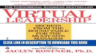 New Book Virtual Leadership: Secrets from the Round Table for the Multi-Site Manager