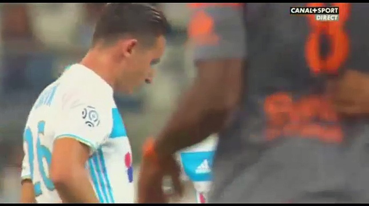 Remy Cabella Incroyable But Sur Coup Franc - Olympique de Marseille 1-0 Lorient (26/8/2016)