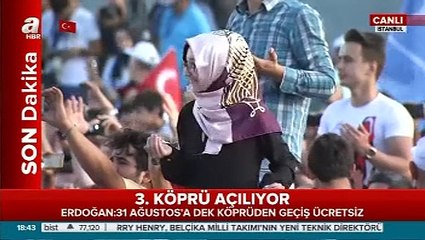 Yavuz Sultan Selim Köprüsü dualarla açıldı.