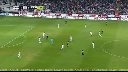 1-1 Olcay Sahan Goal HD - Konyaspor vs Besiktas - 26.08.2016