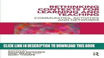 New Book Rethinking Contexts for Learning and Teaching: Communities, Activites and Networks