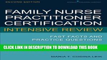 Collection Book Family Nurse Practitioner Certification Intensive Review: Fast Facts and Practice