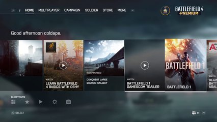 Battlefield 4 - Nuova interfaccia Battlefield