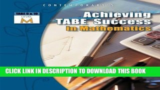 Collection Book Achieving TABE Success In Mathematics, Level M Workbook (Achieving TABE Success