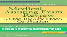 New Book Lippincott Williams   Wilkins  Medical Assisting Exam Review for CMA, RMA   CMAS